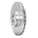 R1 Concepts 1987-1989 Mitsubishi Raider Front Right Drilled & Slotted Silver Brake Rotor by R1 Concepts 631-72051R