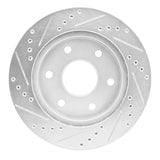 R1 Concepts 1986-1995 Dodge Ram 50 Front Right Drilled & Slotted Silver Brake Rotor by R1 Concepts 631-72052R