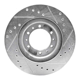 R1 Concepts 1990-2004 Mitsubishi Montero Front Left Drilled & Slotted Silver Brake Rotor by R1 Concepts 631-72053L