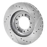 R1 Concepts 1990-2004 Mitsubishi Montero Front Left Drilled & Slotted Silver Brake Rotor by R1 Concepts 631-72053L