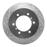 R1 Concepts 1990-2004 Mitsubishi Montero Sport (USA/Canada) Rear Left Drilled & Slotted Silver Brake Rotor by R1 Concepts 631-72054L