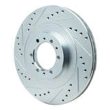 R1 Concepts 1998-2004 Mitsubishi Montero Sport (USA/Canada) Front Left Drilled & Slotted Silver Brake Rotor by R1 Concepts 631-72055L