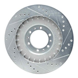 R1 Concepts 1998-2004 Mitsubishi Montero Sport (USA/Canada) Front Left Drilled & Slotted Silver Brake Rotor by R1 Concepts 631-72055L