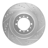 R1 Concepts 1998-2004 Mitsubishi Montero Front Right Drilled & Slotted Silver Brake Rotor by R1 Concepts 631-72055R