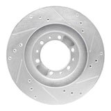 R1 Concepts 1994-2000 Mitsubishi Montero Front Left Drilled & Slotted Silver Brake Rotor by R1 Concepts 631-72056L