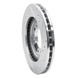 R1 Concepts 1994-2000 Mitsubishi Montero Front Left Drilled & Slotted Silver Brake Rotor by R1 Concepts 631-72056L
