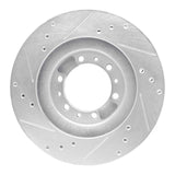 R1 Concepts 1994-2000 Mitsubishi Montero Front Right Drilled & Slotted Silver Brake Rotor by R1 Concepts 631-72056R