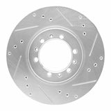 R1 Concepts 1994-2000 Mitsubishi Montero Front Right Drilled & Slotted Silver Brake Rotor by R1 Concepts 631-72056R