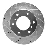R1 Concepts 00-06 Mitsubishi Montero Front Left Drilled & Slotted Silver Brake Rotor by R1 Concepts RNC-631-72057L