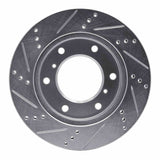 R1 Concepts 00-06 Mitsubishi Montero Front Right Drilled & Slotted Silver Brake Rotor by R1 Concepts RNC-631-72057R