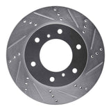 R1 Concepts 00-06 Mitsubishi Montero Front Right Drilled & Slotted Silver Brake Rotor by R1 Concepts RNC-631-72057R