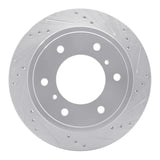 R1 Concepts 2000-2006 Mitsubishi Montero Rear Right Drilled & Slotted Silver Brake Rotor by R1 Concepts 631-72058R
