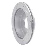 R1 Concepts 2000-2006 Mitsubishi Montero Rear Right Drilled & Slotted Silver Brake Rotor by R1 Concepts 631-72058R