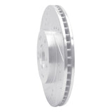 Dynamic Friction 2004-2011 Mitsubishi Grandis (Mexico) Front Left Drilled & Slotted Silver Brake Rotor by Dynamic Friction Company 631-72059L