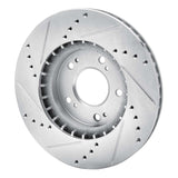 Dynamic Friction 2004-2011 Mitsubishi Grandis (Mexico) Front Right Drilled & Slotted Silver Brake Rotor by Dynamic Friction Company 631-72059R