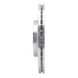 Dynamic Friction 2005-2022 Mitsubishi Outlander Front Right Drilled & Slotted Silver Brake Rotor by Dynamic Friction Company 631-72061R