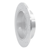 Dynamic Friction 2007-2015 Mitsubishi Lancer Rear Left Drilled & Slotted Silver Brake Rotor by Dynamic Friction Company 631-72062L