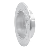 Dynamic Friction 2007-2015 Mitsubishi Outlander Rear Right Drilled & Slotted Silver Brake Rotor by Dynamic Friction Company 631-72062R