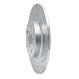 Dynamic Friction 2013-2025 Mitsubishi ASX (Mexico) Rear Right Drilled & Slotted Silver Brake Rotor by Dynamic Friction Company 631-72063R
