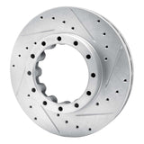 Dynamic Friction 2005-2018 Mitsubishi Fuso FE Rear Right Drilled & Slotted Silver Brake Rotor by Dynamic Friction Company 631-72068R
