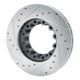 Dynamic Friction 2005-2018 Mitsubishi Fuso FE Rear Right Drilled & Slotted Silver Brake Rotor by Dynamic Friction Company 631-72068R