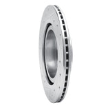 Dynamic Friction 2016-2025 Dodge Attitude (Mexico) Front Right Drilled & Slotted Silver Brake Rotor by Dynamic Friction Company 631-72069R