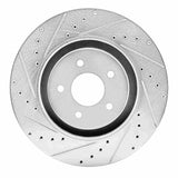 Dynamic Friction 2022-2025 Infiniti QX60 Front Left Drilled & Slotted Silver Brake Rotor by Dynamic Friction Company 631-72070L