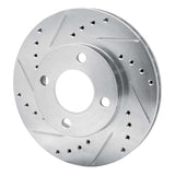 R1 Concepts 1978-1992 Audi 80 Front Left Drilled & Slotted Silver Brake Rotor by R1 Concepts 631-73000L