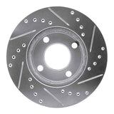 R1 Concepts 1978-1992 Audi 80 Front Left Drilled & Slotted Silver Brake Rotor by R1 Concepts 631-73000L