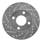 R1 Concepts 1978-1992 Audi 80 Front Left Drilled & Slotted Silver Brake Rotor by R1 Concepts 631-73000L