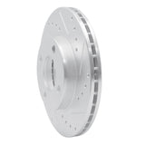 R1 Concepts 1978-1992 Audi 80 Front Right Drilled & Slotted Silver Brake Rotor by R1 Concepts 631-73000R