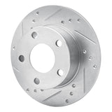 R1 Concepts 1980-1991 Audi 5000S Rear Left Drilled & Slotted Silver Brake Rotor by R1 Concepts 631-73002L