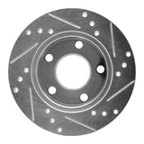 R1 Concepts 1980-1991 Audi 5000S Rear Left Drilled & Slotted Silver Brake Rotor by R1 Concepts 631-73002L