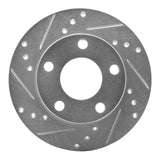R1 Concepts 1980-1991 Audi 5000S Rear Left Drilled & Slotted Silver Brake Rotor by R1 Concepts 631-73002L