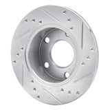 R1 Concepts 1980-1991 Audi 5000S Rear Left Drilled & Slotted Silver Brake Rotor by R1 Concepts 631-73002L
