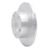 R1 Concepts 1980-1991 Audi Quattro Rear Right Drilled & Slotted Silver Brake Rotor by R1 Concepts 631-73002R