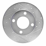 R1 Concepts 1978-1985 Audi 5000 Front Right Drilled & Slotted Silver Brake Rotor by R1 Concepts 631-73003R