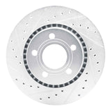 R1 Concepts 1980-1986 Audi Quattro Front Left Drilled & Slotted Silver Brake Rotor by R1 Concepts 631-73004L