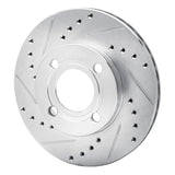 R1 Concepts 1984-1987 Audi Coupe Front Left Drilled & Slotted Silver Brake Rotor by R1 Concepts 631-73005L