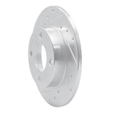 R1 Concepts 1984-1995 Audi 90 Quattro Rear Left Drilled & Slotted Silver Brake Rotor by R1 Concepts 631-73006L