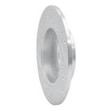 R1 Concepts 1984-1995 Audi 4000 Quattro Rear Right Drilled & Slotted Silver Brake Rotor