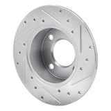 R1 Concepts 1982-1998 Audi 80 Rear Left Drilled & Slotted Silver Brake Rotor by R1 Concepts 631-73007L