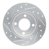 R1 Concepts 1982-1998 Audi 5000 Rear Right Drilled & Slotted Silver Brake Rotor by R1 Concepts 631-73007R