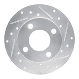 R1 Concepts 1982-1998 Audi 5000 Rear Right Drilled & Slotted Silver Brake Rotor by R1 Concepts 631-73007R