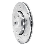 R1 Concepts 1985-1991 Audi 200 Front Right Drilled & Slotted Silver Brake Rotor by R1 Concepts 631-73008R