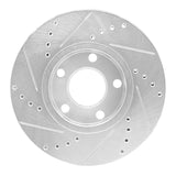R1 Concepts 1985-1991 Audi 200 Front Right Drilled & Slotted Silver Brake Rotor by R1 Concepts 631-73008R