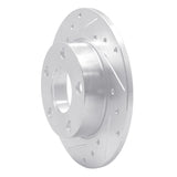 R1 Concepts 1985-2000 Audi 200 Quattro Rear Left Drilled & Slotted Silver Brake Rotor by R1 Concepts 631-73009L