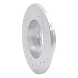 R1 Concepts 1985-2000 Audi 200 Quattro Rear Left Drilled & Slotted Silver Brake Rotor by R1 Concepts 631-73009L