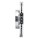 R1 Concepts 1990-1998 Audi Cabriolet Front Right Drilled & Slotted Silver Brake Rotor by R1 Concepts 631-73010R