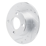 R1 Concepts 1989-1991 Audi 100 Rear Left Drilled & Slotted Silver Brake Rotor by R1 Concepts 631-73012L